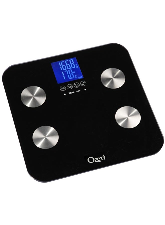 Ozeri Touch 440 lbs Total Body Weight Scale (Body Fat, Muscle, Bone, Weight & Hydration), Auto Recognition Bath Scale with Infant Tare - Image 3