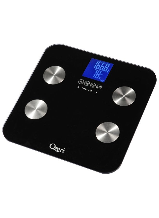 Ozeri Touch 440 lbs Total Body Weight Scale (Body Fat, Muscle, Bone, Weight & Hydration), Auto Recognition Bath Scale with Infant Tare - Image 4