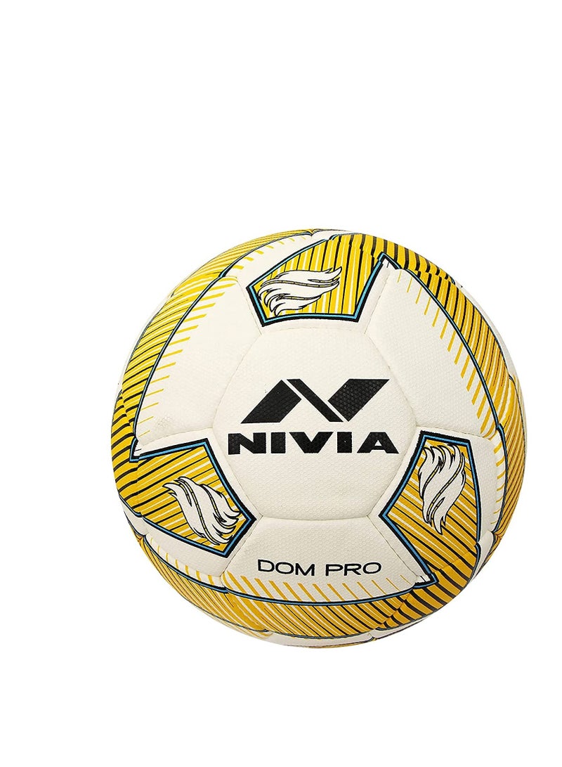 Nivia DOM05 Pro ‎PU Football | Size 5 | Machine Stitched | 32 Panel | PU Micro Fiber top Layer | Soccer Ball | Latex Bladder Core - Image 1