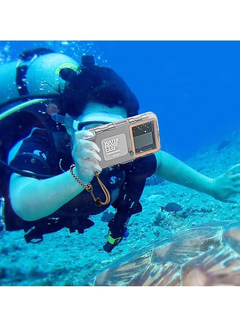IP68 waterproof case for iPhone 16 / Plus/Pro/Pro Max, Universal Diving underwater phone case, sealed underwater photography protection case, suitable for swimming and diving  - Image 4