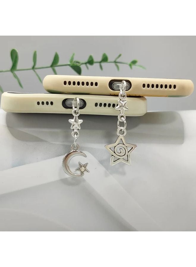 Type C Phone Dust Plug With Little Star And Hollow Star Design Anti Dust Cover - Image 4