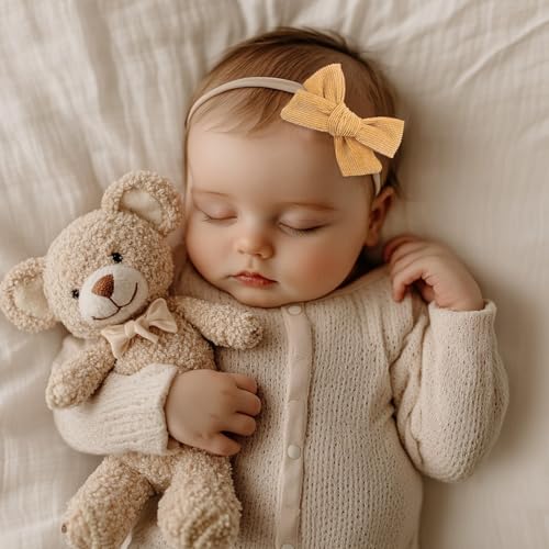 CoolShef 10Pcs Elastic Baby Head Band Set, Cute Bow Baby Hairband, Soft Hair Accessories for Baby Girl, Infant and Toddlers - Image 5