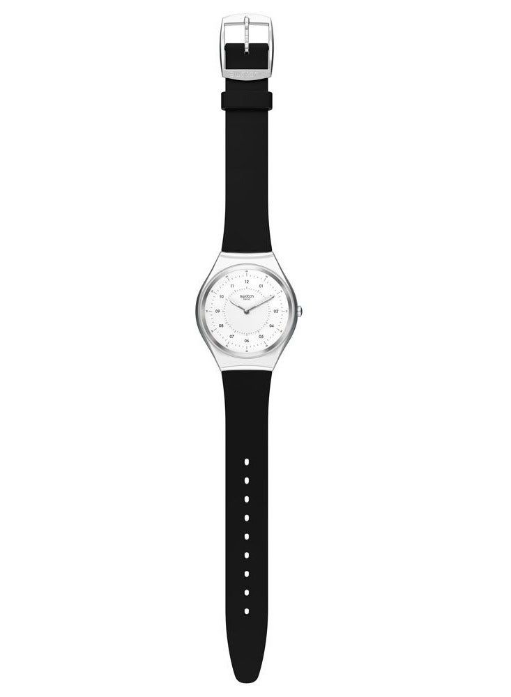 Swatch Unisex Skinnoiriron Quartz Movement Water Resistant Wrist Watch - 43 Mm - Image 2
