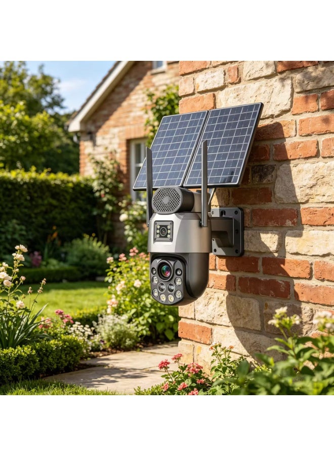 GEEK SPACE 4G LTE Solar PTZ Security Camera with 36X Hybrid Zoom, Dual Lens, eSIM, Outdoor Wireless IP66 CCTV Surveillance Camera, AI Human Tracking, Full Color Night Vision, Two-Way Audio, 360° Pan Tilt, Remote App Control, Smart Home & Business Security Camera - Image 3