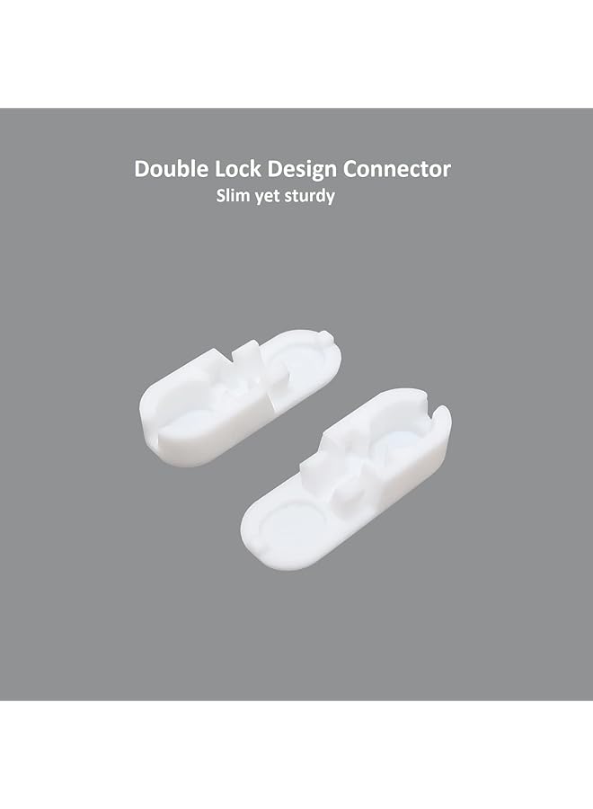 erorex Curtain Chain Connector 20 Pack Repair For Roller Blinds Shades Beaded Chains Cords Strings White - Image 2