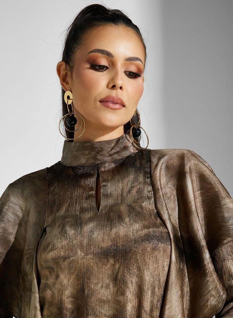 Golden Apple Printed Pants & Shirt Set