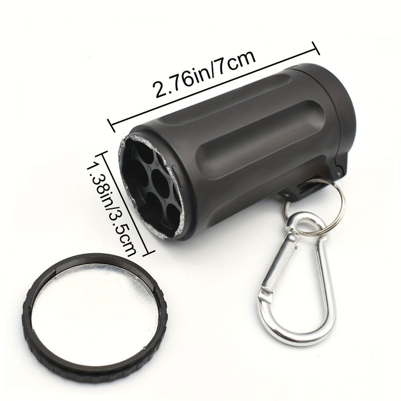 Purple Portable Windproof Ashtray Keychain Compact Leakproof for Travel - Image 3