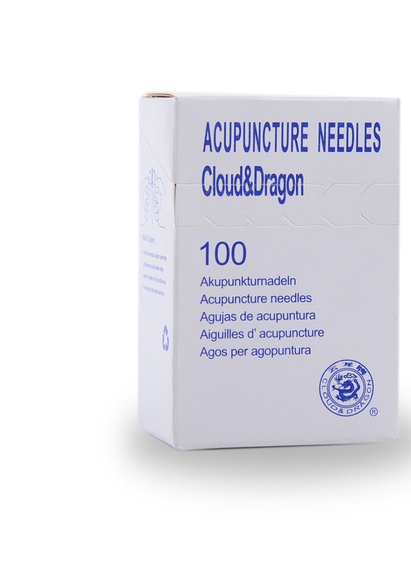 Generic - Cloud & Dragron J Type Tube Needle Disposable Sterile Painless Dry Acupuncture Needles 0.30x60 100 Needles a box - Image 1