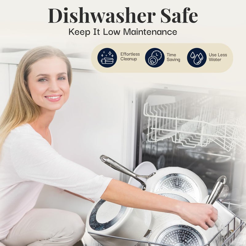 GOTHAM STEEL HAMMERED 14 Inch Non Stick Frying Pans with Lid, Extra Large Frying Pans Nonstick Cooks Family Sized Meals, Non Toxic PFOA Free, Induction Ready, Oven and Dishwasher Safe - Image 5