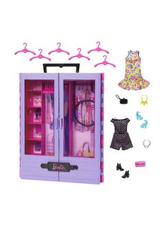 Barbie إكسسوار خزانة الأزياء النهائي، 6 شماعات، من 3 سنوات وما فوق - متنوع  - Image 4