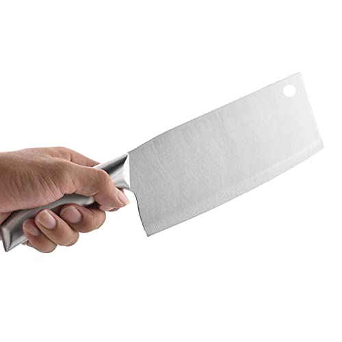 Mockery 2 Piece Kitchen Knife Set Including Chef's Knife & Butcher Meat Knife, Sharp Stainless Steel Knife, Non-Stick, Soft Touch Handles, Silver (Butcher & Chef's Knife-C) - Image 5