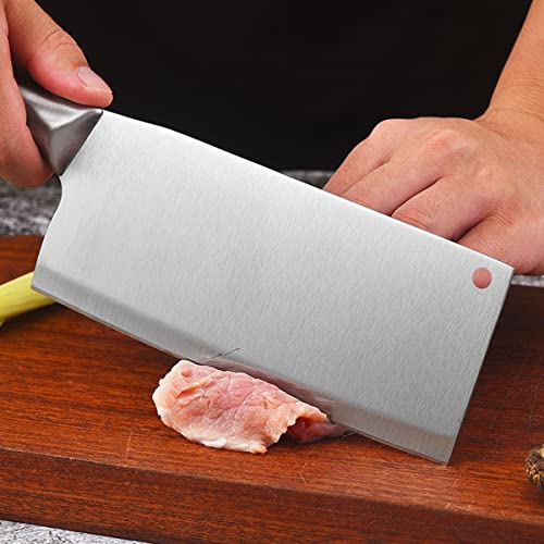 Mockery 2 Piece Kitchen Knife Set Including Chef's Knife & Butcher Meat Knife, Sharp Stainless Steel Knife, Non-Stick, Soft Touch Handles, Silver (Butcher & Chef's Knife-C) - Image 4