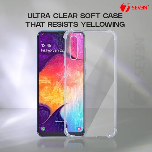 7-Seven 7SEVEN® Back Cover for Samsung Galaxy A50 | A30S Transparent Mobile Back Case Shock Proof Design Camera Edges Protection Crystal Clear Phone Case Silicon Soft TPU and Flexible Bumper Phone Cover - Image 5