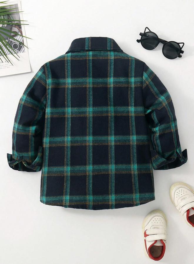 تايك تو قميص بطبعة مربعات وتفاصيل أزرار - Image 2