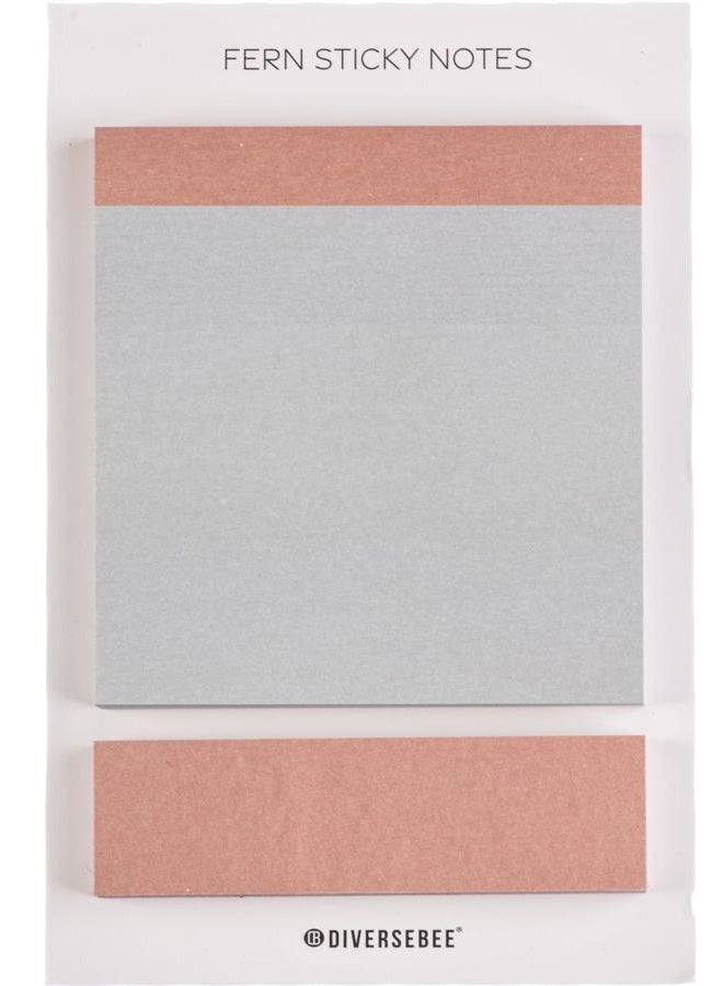 DiverseBee Pastel Sticky Notes, 3x3” Cute Sticky Notes, Aesthetic Self-Stick Note Pads, 3x0.8 Sticky Tabs, Page Flags, Planner Accessories, Journaling Office School Bible Study Supplies (Fern) - Image 1