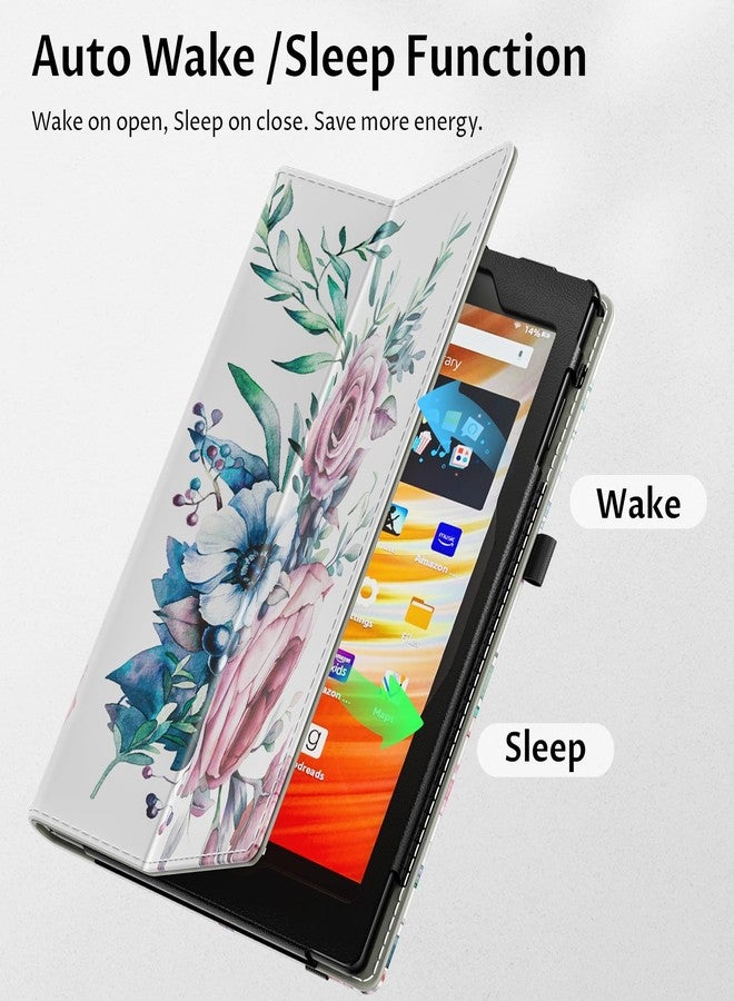 VORI Case for The New Amazon Kindle Fire Hd 10 Tablet (13th/11th Generation 2023/2021) and Fire Hd 10 Plus 10.1" Tablet - Slim Folio Case with Foldable Stand with Hand Strap and Auto Awaken/Sleep, - Image 3