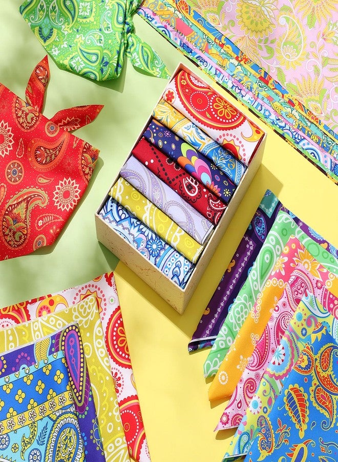 Locmeo 200 Pcs Paisley Dog Bandana Bulk, Colorful Triangle Bibs Pet Scarves for Small Medium Large Pets Western Cowboy Bandanas Accessories for Girl Boy Puppy Cat Grooming Costume Party - Image 5