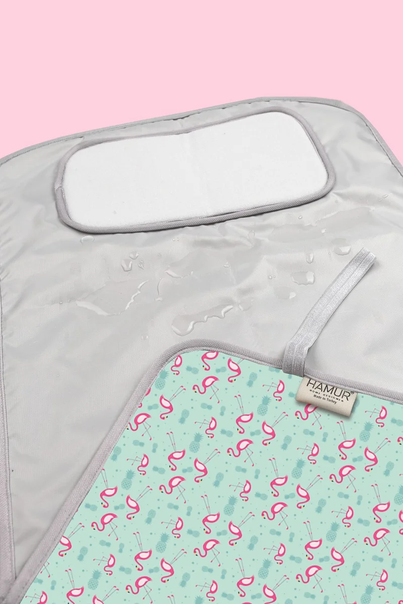 Hamur Dough Baby Diaper Cushion Nursing Pad Cover Flamingo