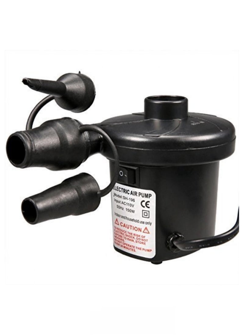 Toy Box 3 Nozzle Electric Air Pump For Ball Balloon 13x10x12cm  - Image 1