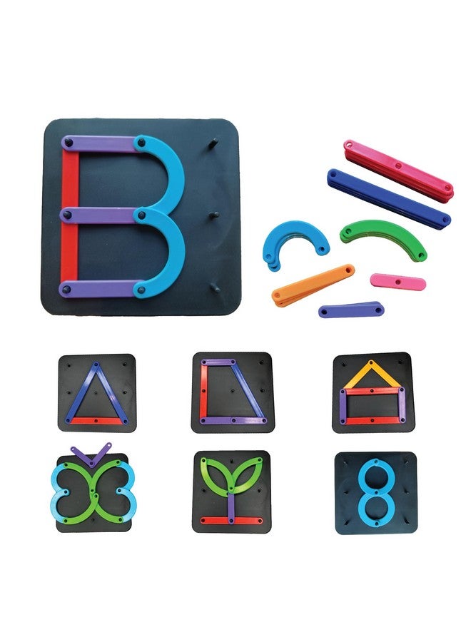 ToyMagic ToyMagic Kid DIY Plug N Learn|Alphabet,Number&Shapes Construction|Stage Based Learning|Improves Vocabulary|Educational &Creativety|Pre School Toy,Birthday Gift for 3+|Made in India,Multicolor  - Image 1