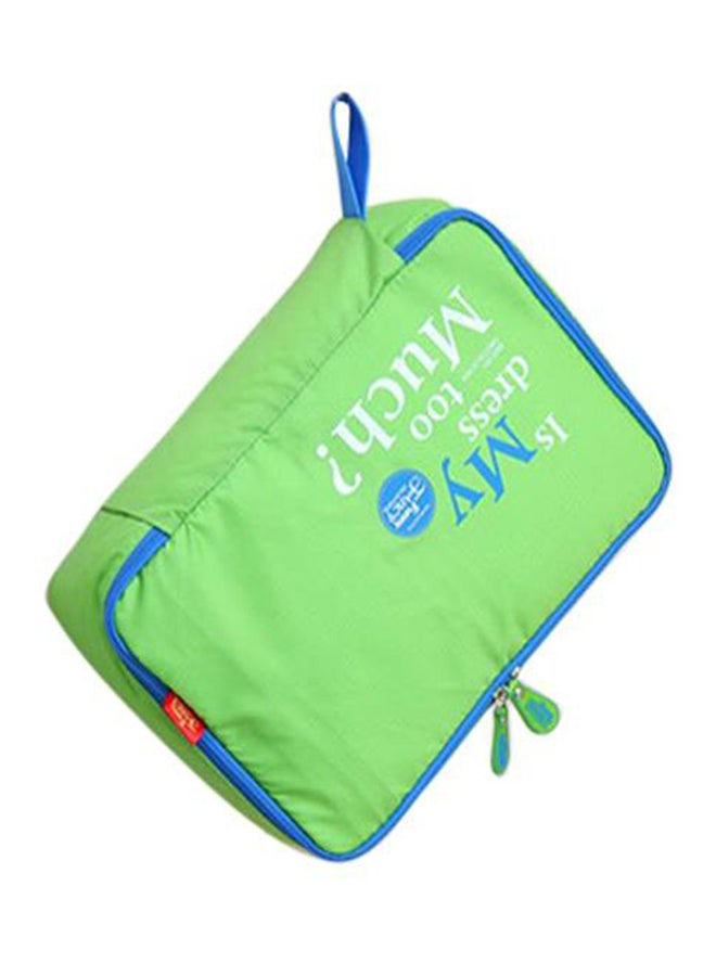 5-Piece Makeup Organiser Bag Set Green/Blue - Image 2