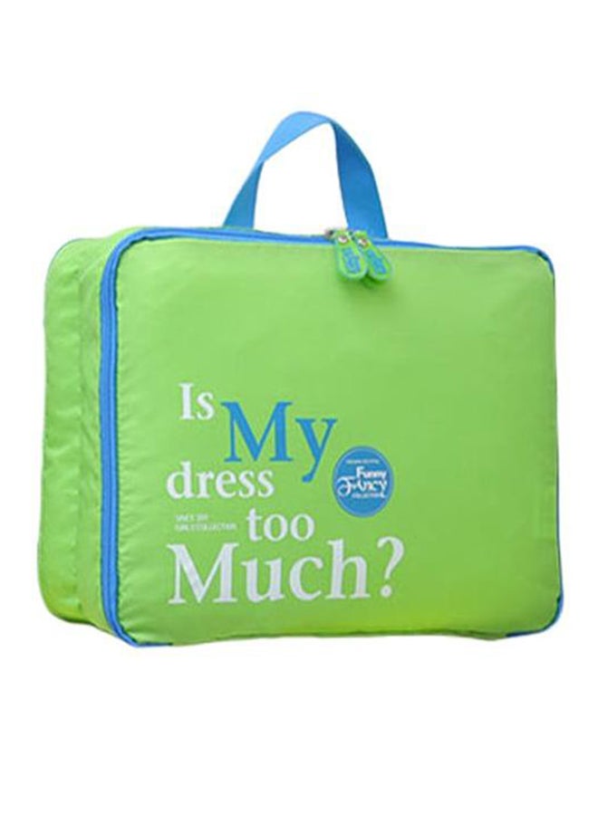 5-Piece Makeup Organiser Bag Set Green/Blue - Image 1