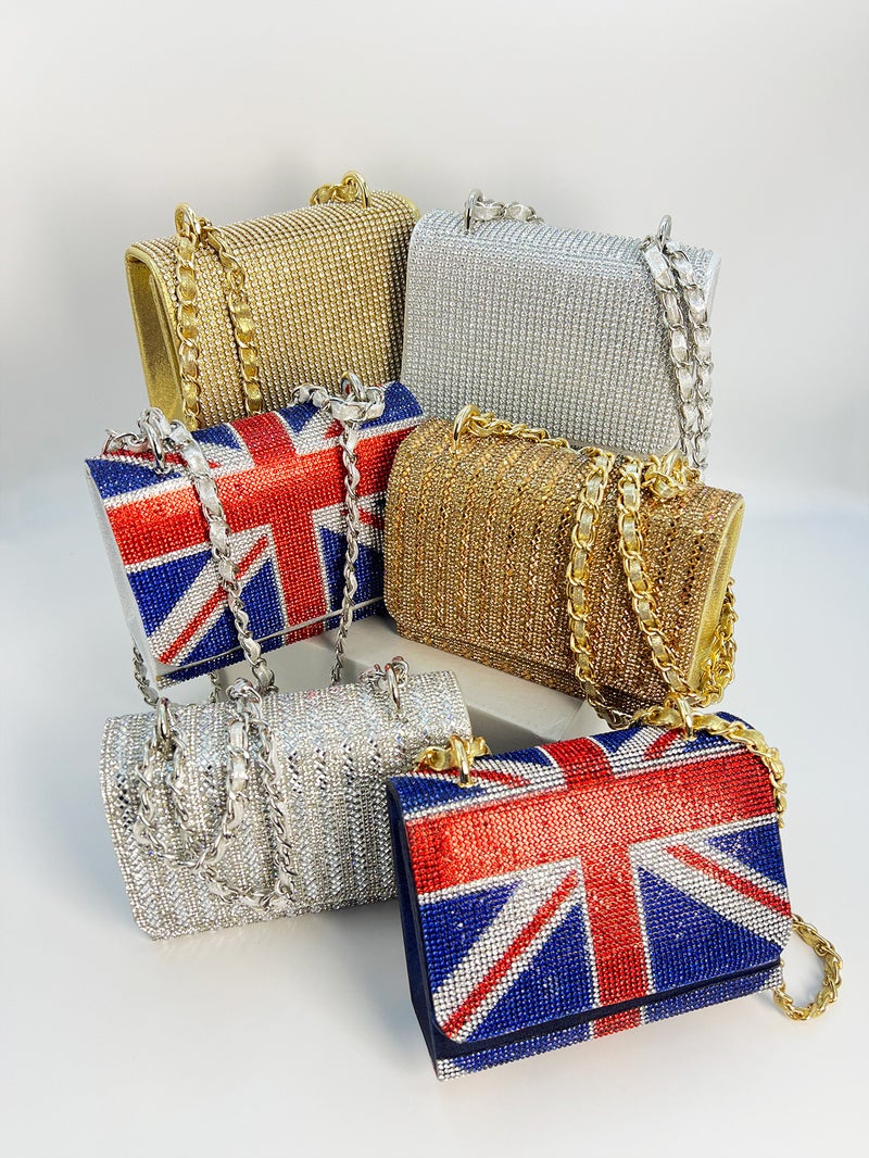 Fashion Diamond-Encrusted Party Bag Wedding Evening Dress Bag Clutch Bag Chain Shoulder Cheongsam Bag Women'S Coin Purse - Image 2