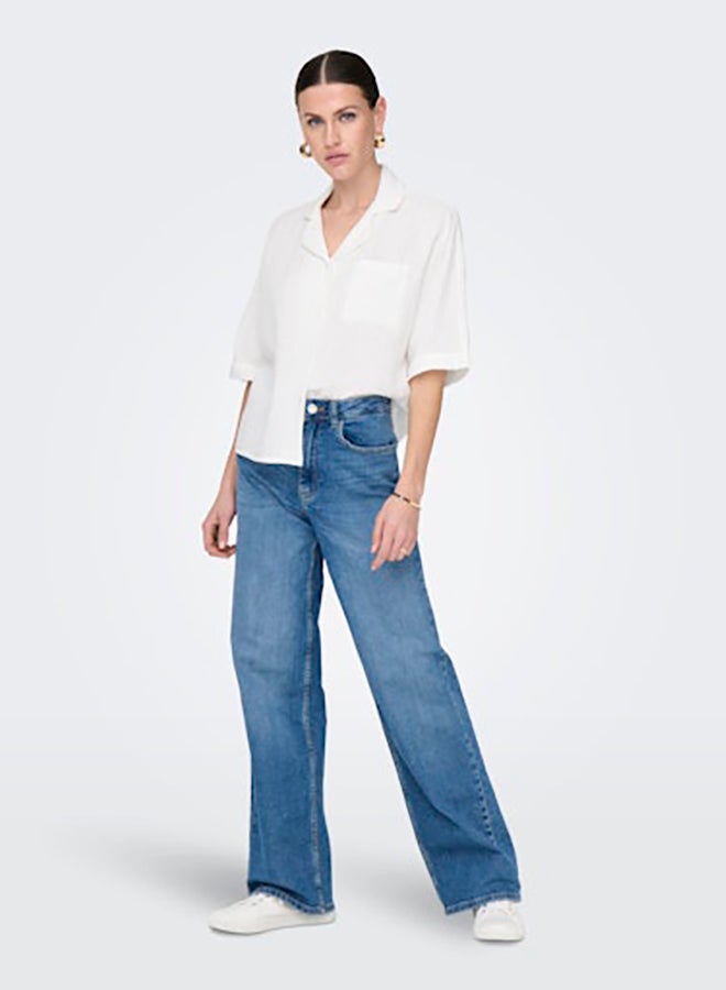 ONLY ONLY Womens Thyra Shortsleeve Shirt Woven  - Image 1
