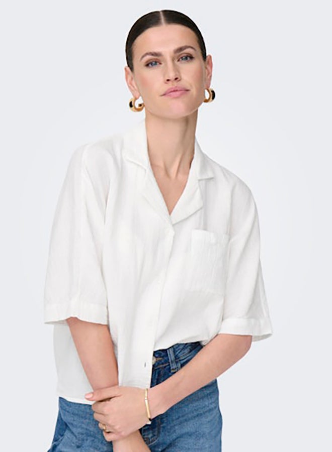 ONLY ONLY Womens Thyra Shortsleeve Shirt Woven  - Image 2