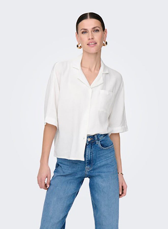 ONLY ONLY Womens Thyra Shortsleeve Shirt Woven  - Image 3