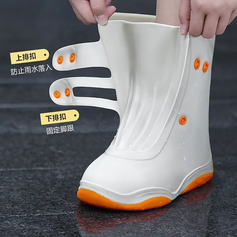 Rain Boots For Men And Women, Rain-Proof Shoe Covers, Waterproof Anti-Slip Water Shoes, Thickeneded Wear-Resistant Kidsren'S Silicone Rain Boots For Rainy Days - Image 4