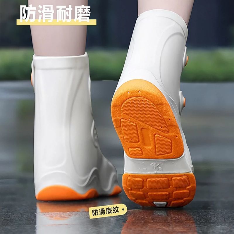 Rain Boots For Men And Women, Rain-Proof Shoe Covers, Waterproof Anti-Slip Water Shoes, Thickeneded Wear-Resistant Kidsren'S Silicone Rain Boots For Rainy Days - Image 5
