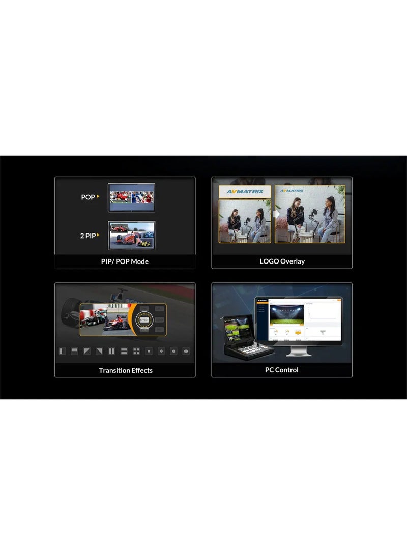 AVMATRIX Shark S4 Plus 4-CH SDI/HDMI Video SWITCHER - Image 5