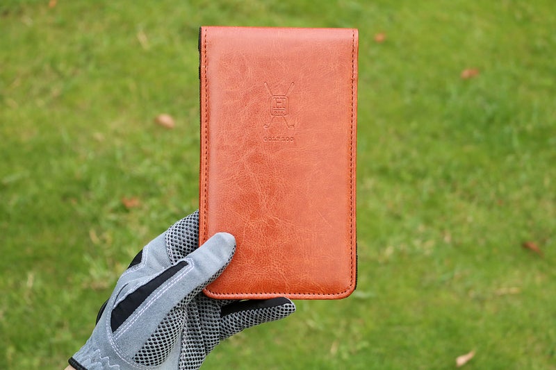 Handy Picks Leather Golf Scorecard Holder | Yardage Book Cover | Scorecard n Pencil Included | Brown - Image 5