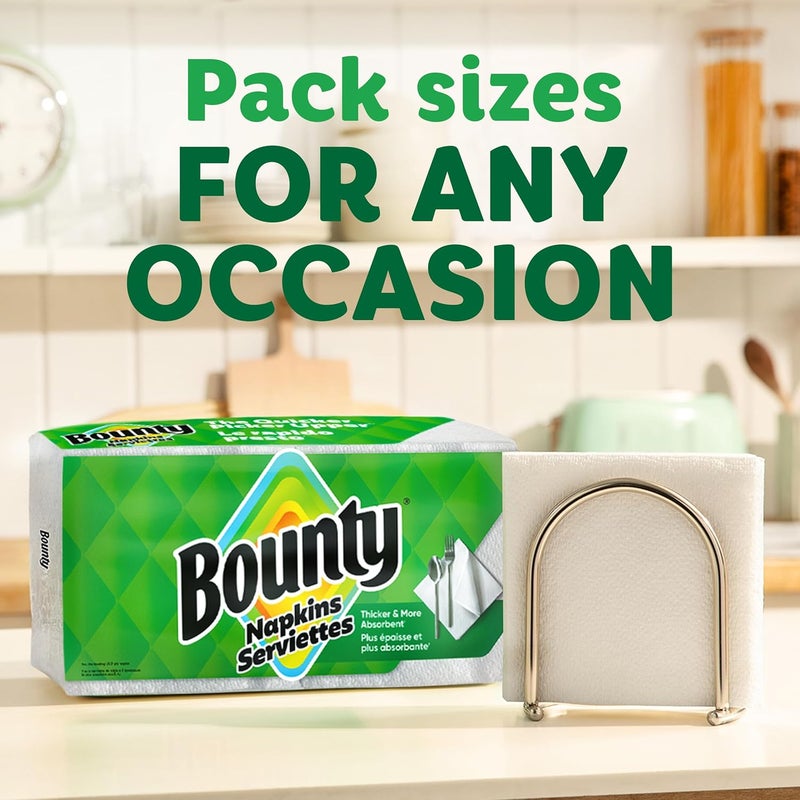 Bounty Paper Napkins, White, 200 Count, Packaging may vary - Image 5