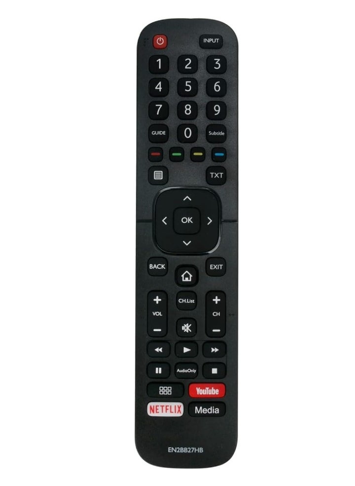 TIGER - New Replacement Remote Control for Hisense TV EN2BB27H EN2BB27HB – Universal Smart TV Remote for Hisense LED, LCD, and Smart TVs – Easy Setup, High Compatibility, Durable Design, Plug & Play, No Programming Required, Long Battery Life - Image 1
