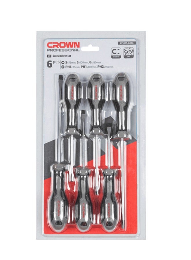 Crown Screwdriver Set  6 Pcs - Image 1