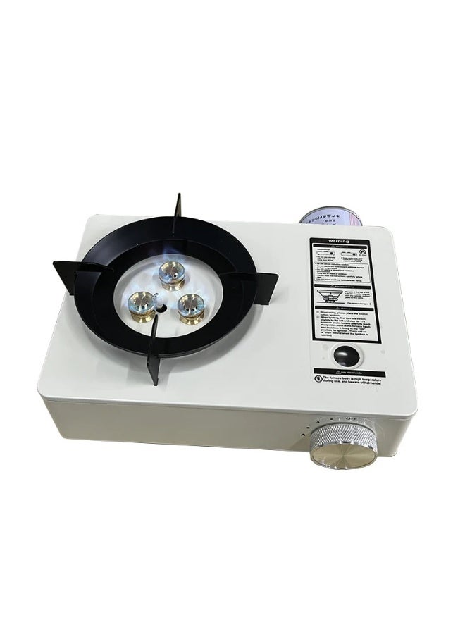 جيهام موقد غاز محمول - لهب قوي مقاوم للرياح، وتوزيع متساوٍ للحرارة، وتصميم صغير الحجم مع حقيبة حمل للتخييم والطهي في الهواء الطلق - Image 1