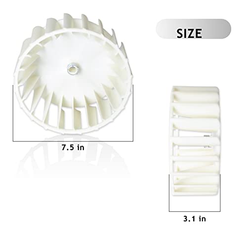 Wadoy 𝐔𝐩𝐠𝐫𝐚𝐝𝐞 Y303836 Blower Wheel Compatible with Maytagg Dryer 312913, AP4294048, 1245880, 3-12913, 3-3836, 303836 - Image 3