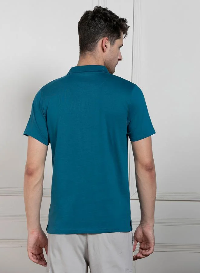 Dennis Lingo Regular Fit Solid Polo with Patch Pocket by Styli