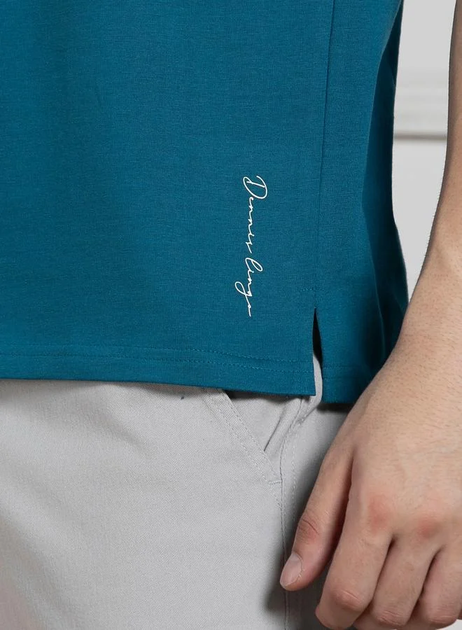 Dennis Lingo Regular Fit Solid Polo with Patch Pocket by Styli
