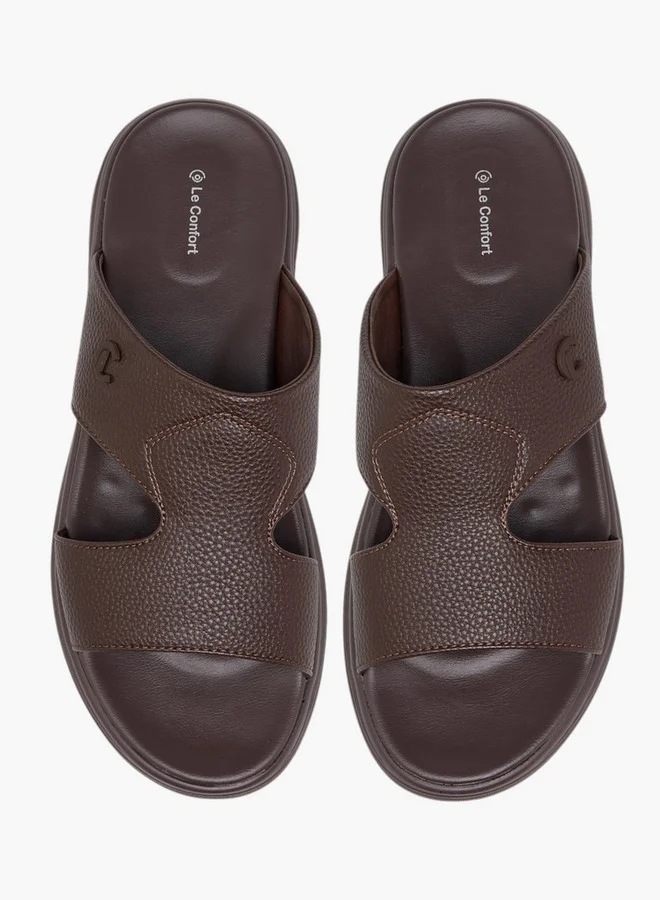 لو كونفورت Men Cutout Detail Slip-On Comfort Sandals