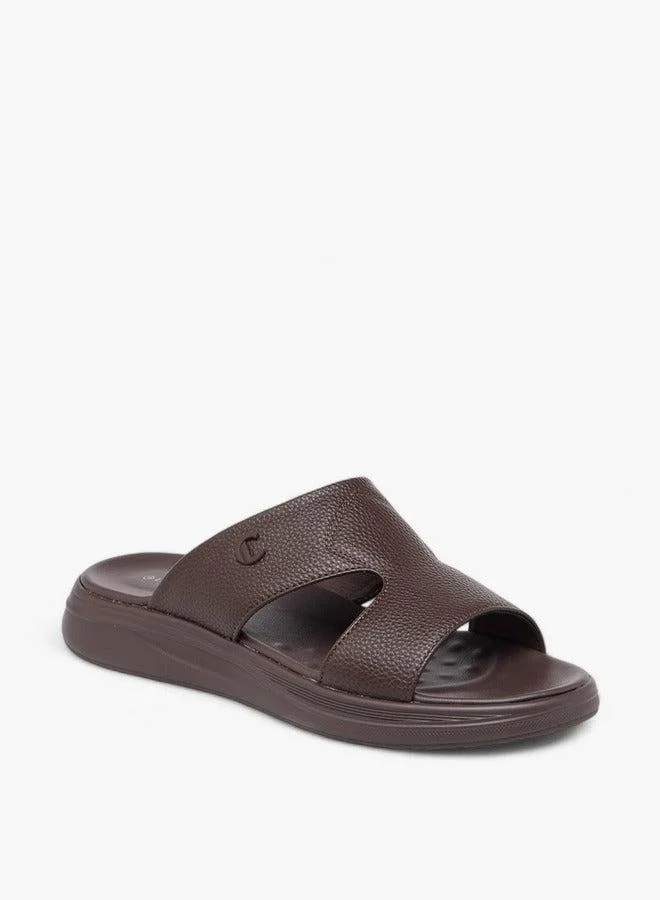 Men Cutout Detail Slip-On Comfort Sandals