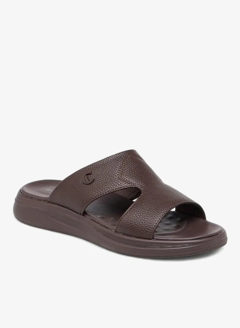 Men Cutout Detail Slip-On Comfort Sandals
