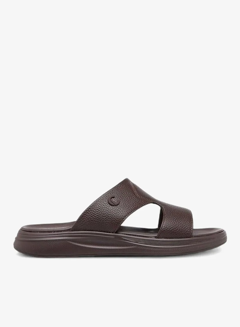 Le Confort Men Cutout Detail Slip-On Comfort Sandals