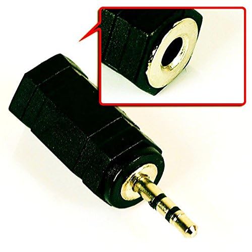 CESS 3.5mm Stereo Jack to 2.5mm Stereo Plug Earphone Adapter - 2.5mm Stereo Male to 3.5mm Stereo Female (2 Pack) - Image 3