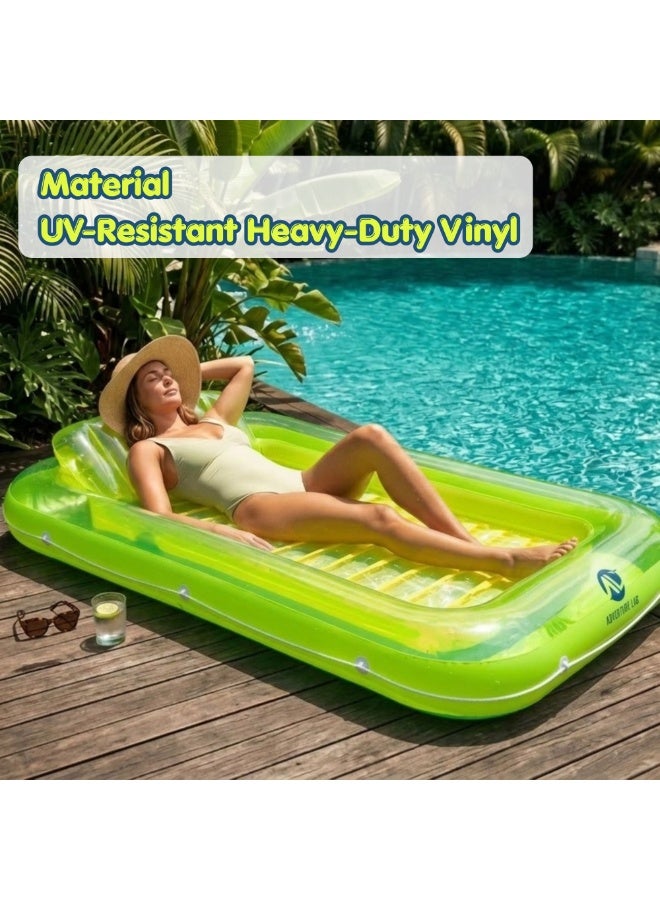 Adventure Lab Inflatable Tanning Pool Lounge Float with Pillow – 70” Suntan Pool Float, Personal Sunbathing Lounger for Adults, Large Inflatable Pool Raft for Swimming Pool, Beach & Summer Relaxation - Image 3