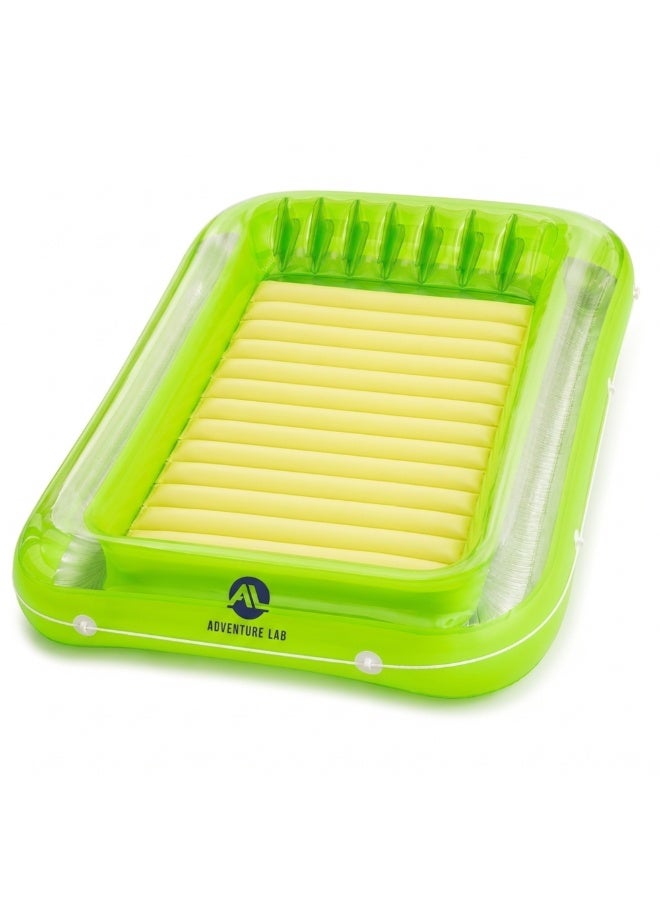 Adventure Lab Inflatable Tanning Pool Lounge Float with Removable Pillow – Large 200 x 135 cm Suntan Pool Float for Adults, Personal Cooling Pool Raft, Heavy-Duty UV Resistant Vinyl Lounger for Pool, Beach & Summer Relaxation - Image 1