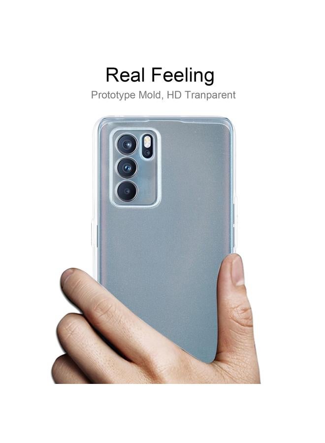 اس-توب جراب لهاتف OPPO Reno6 Pro 5G، جراب واقٍ ناعم شفاف فائق النحافة مصنوع من مادة TPU بسمك 0.75 مم - Image 3