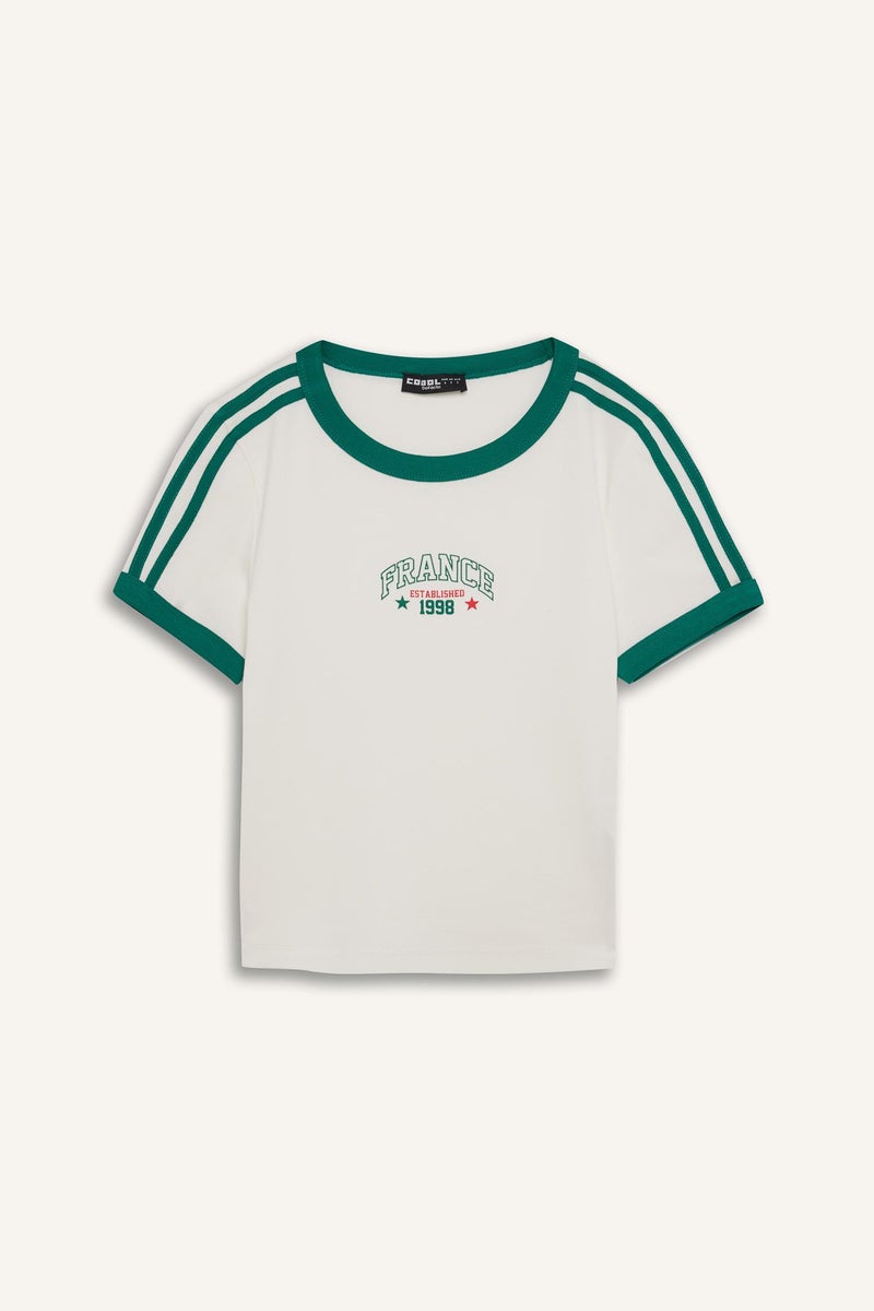 DeFacto Woman Slim Fit Ribana Short Sleeve T-Shirt - Image 5